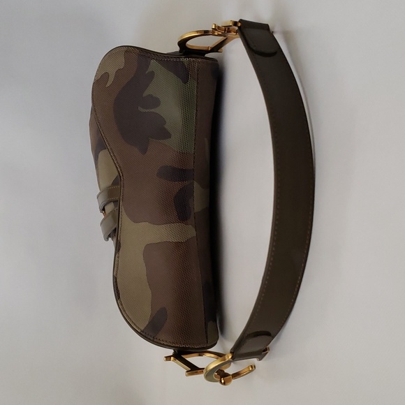 Y2K Rare Dior Camouflage Saddlebag - Picture 7 of 16